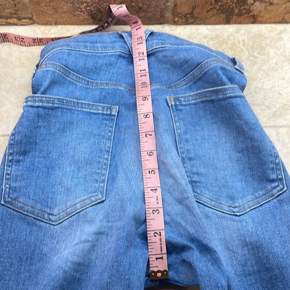 Veronica Beard Jean High Rise Button Fly Bell Flare Lakeshore Wash Size 25 - Picture 9 of 13